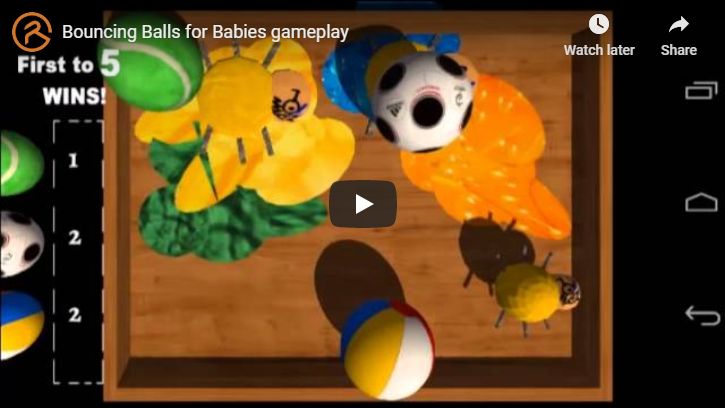 Bouncing Balls for Babies youtube video